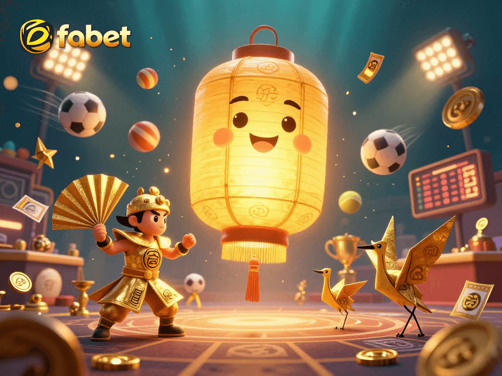 Experience the excitement of fabet with a vibrant casino scene featuring stunning 3D characters and dynamic game elements.