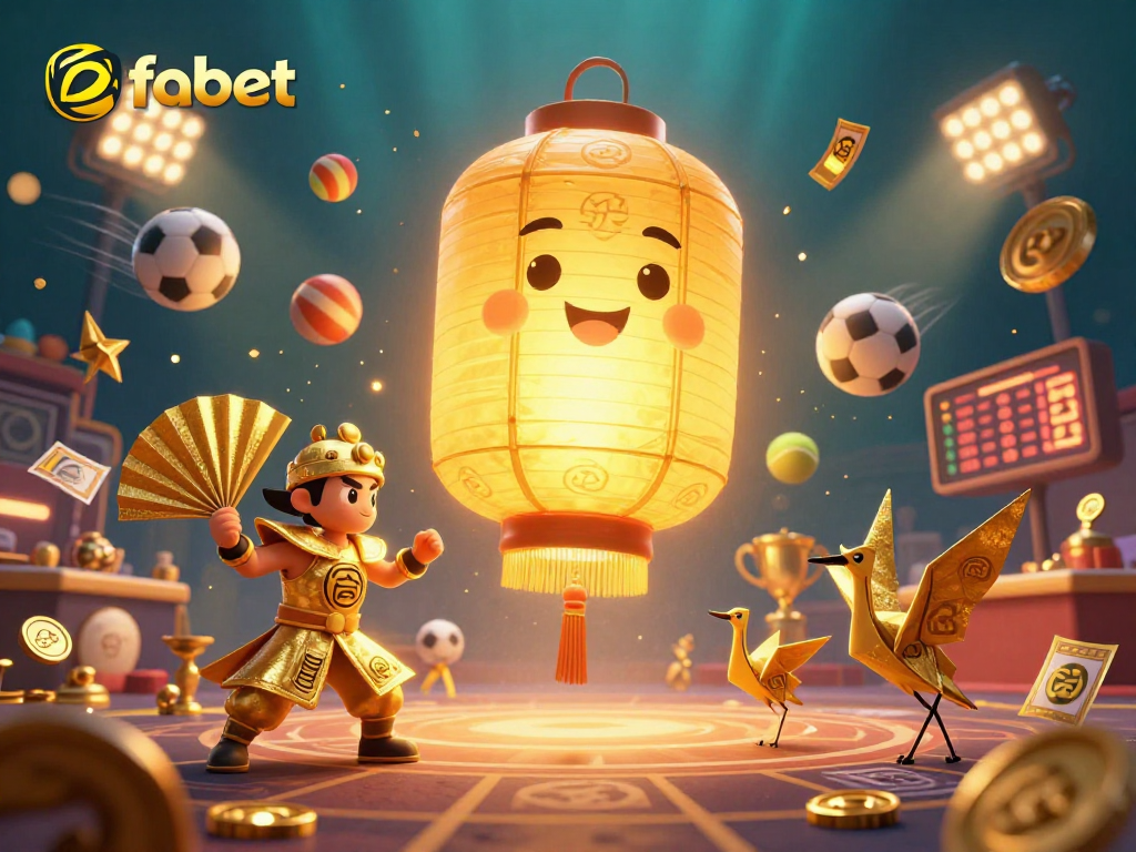 Experience the excitement of fabet with a vibrant casino scene featuring stunning 3D characters and dynamic game elements.