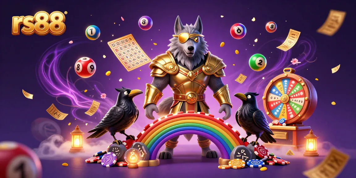 Experience the excitement of rs88 with a vibrant 3D casino-themed illustration featuring mythical elements and dynamic gaming symbols.
